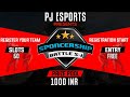 FREE BGMI TOURNAMENT 0 RS ENTRY FEE | SPONCERSHIP BATTLE S-1 | PJ ESPORTS ❤️ | #bgmifreetournament