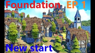 Foundation - Episode 1 - Starting a new village on a random map to explain the game