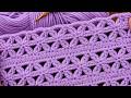 Beautiful Crochet Flower Lace 🧶 Easy Openwork Pattern Tutorial
