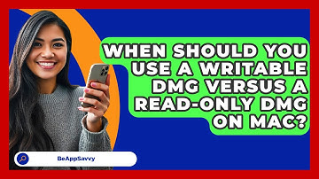 When Should You Use A Writable DMG Versus A Read-only DMG On Mac? - Be App Savvy