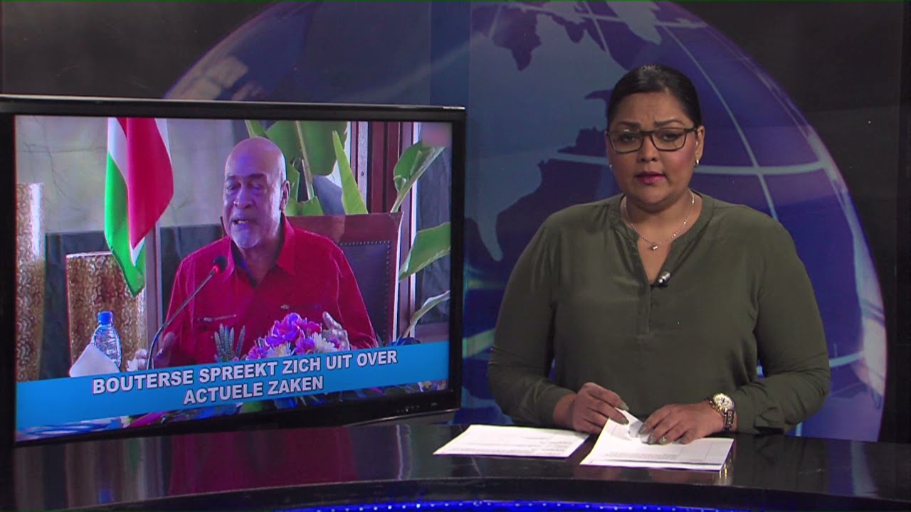 Desi Bouterse heeft persconferentie belegd STVS JOURNAAL 31 augustus
