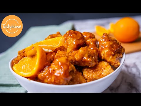 HOW TO MAKE ORANGE CHICKEN - TASTYLICIOUS