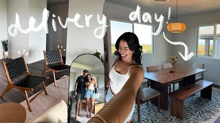 moving vlog: it's DELIVERY DAY + organizing & unpacking