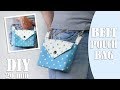 DIY BELT POUCH BAG TUTORIAL // 20 Min Cut & Sew Comfort Purse Bag