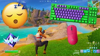 [ASMR]  Fortnite UNREAL RANK Gameplay  Satisfying Keyboard Fortnite 360 FPS 4K