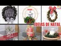 6 ideias DIY de Decoração de Natal | Arranjos de Mesa e Guirlandas