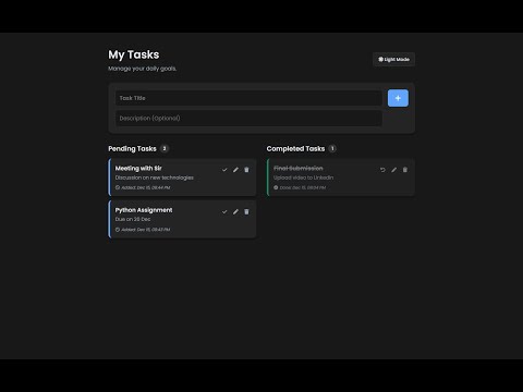 Oasis Infobyte Internship | Level 2 Task 3 | To-Do List Web App | Chhavi Sonkusre