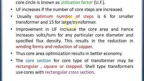Video 3.2 Design of core:Part-1