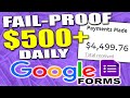 How To Make Money Online Today With Google Forms ($500+ Daily) With Affiliate Marketing!