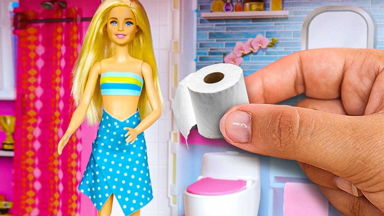 DIY Barbie Crafts and Ideas  Making Easy Hacks For Barbie Doll
