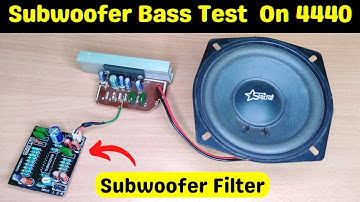 Subwoofer Filter Board | Low Pass Filter With 4440ic | Review & Wiring / By Tah Electronics.