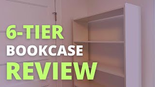 Tribesigns 72" Tall Bookcase Review | Amazon Modern White Bookcase Review | Large Open Bookcase