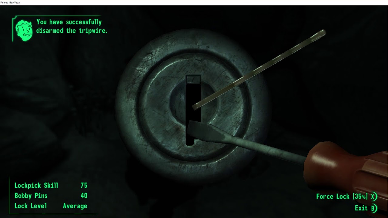gaming logo fallout nv pt 41 Implanting a bug for House Pissant