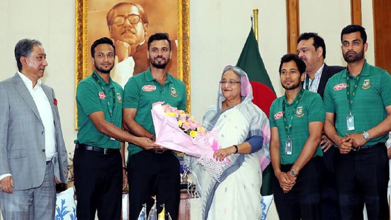 modeling গণভবনে ক্রিকেট দল ! BD cricket team at PM !