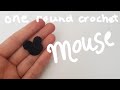 Free Mouse Pattern Made In One Row Amigurumi Crochet Tutorial 