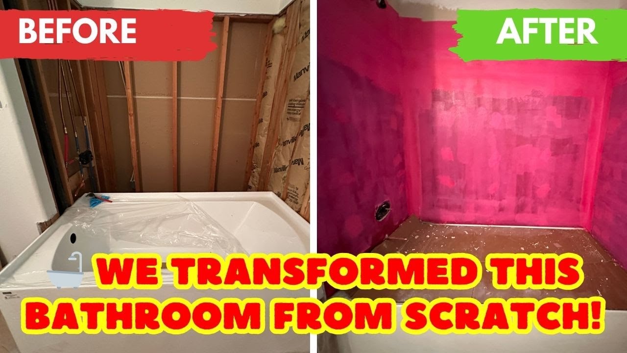 🛠️ Bathroom Remodel Step-by-Step | Bathtub & Vanity Installation + Full  Prep Guide #dye #handyman