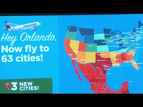 Video: Frontier Airlines nyob qhov twg ntawm lub tshav dav hlau Orlando?