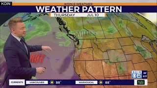 Summer heat fades briefly around Portland