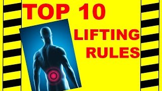 Back Safety - Top 10 Lifting Rules - Avoid Back & Spine Injuries, Safety Training Video