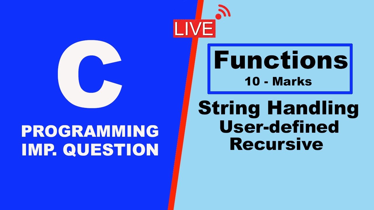 Functions in C Programming for NEB +2 - YouTube