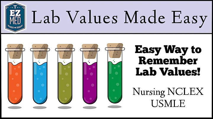 Astuce facile pour se rappeler des valeurs de laboratoire [Nursing NCLEX, USMLE]