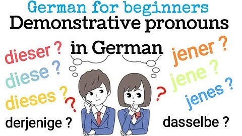 A1 Level German | Lesson 26 | demonstrative pronouns | German for beginners | Learn German free