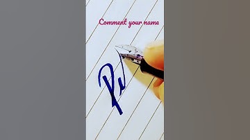 how to write in cursive. pihu. #pen #youtubeshorts