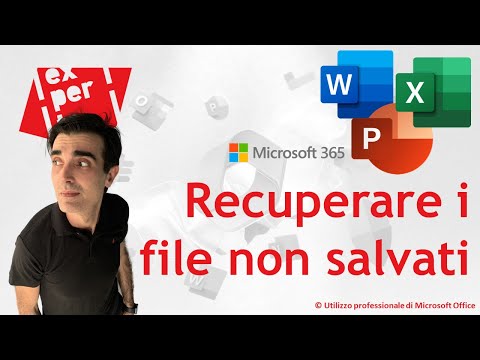 Video: Come Recuperare Un File Excel