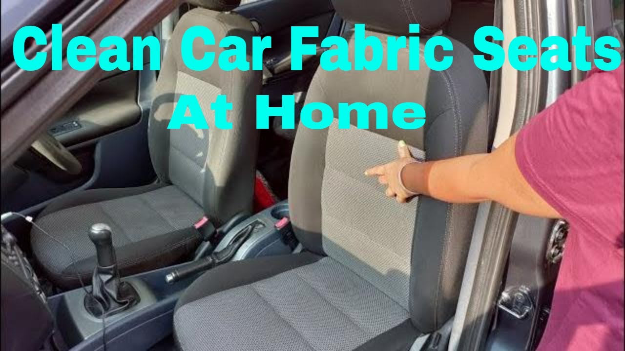 How to clean your car fabric car seats #cleantok #cleanthatup