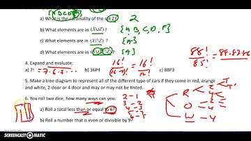 U1 - Review - Mathematics of Data Management (MDM4U)