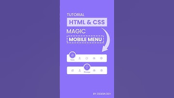 MAGIC MOBILE MENU #css #html #javascript #webdevelopment 🔥🔥🔥