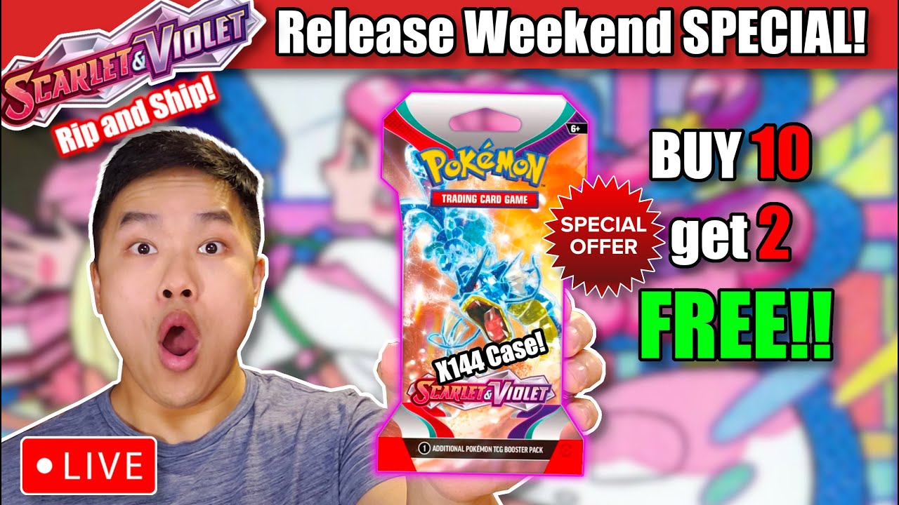 🔴 LIVE Alt Arts, Gold Cards, & Secret Rares Pulled 144 Case Scarlet