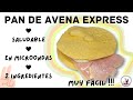 Pan de avena casero saludable en microondas - Sólo 2 ingredientes