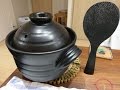 土鍋で炊飯 The Rice Steamer of earthen pot.
