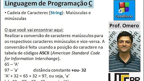 [Linguagem C] Aula 42: Cadeia de Caracteres (String) - Maiúsculas e minúsculas
