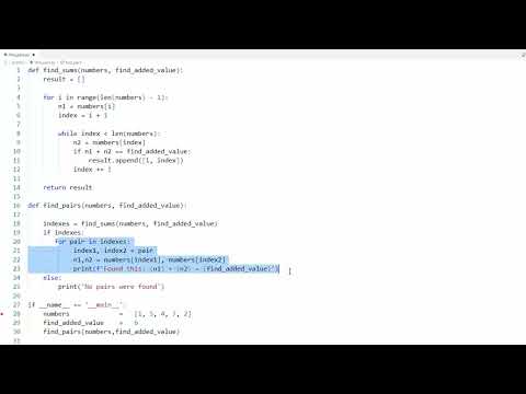 Python - Two-Sum Algorithm: Find Pairs in Array with Target Sum