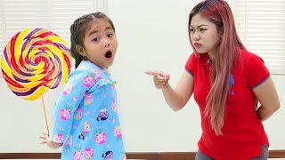 Annie Pretend Play To Johny Johny Yes Papa Song Kid Learns Good Healthy Behavior