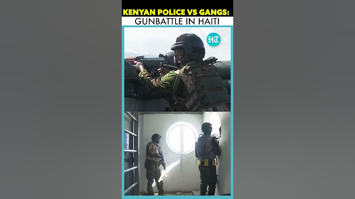 Kenyan Police Forces Engage In Fierce Shootout With Gangs In Haiti