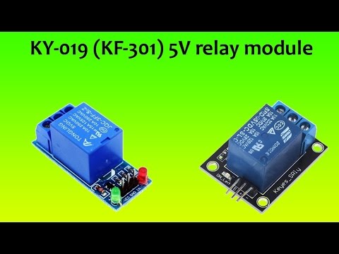 Test KY-019 5V relay module - YouTube