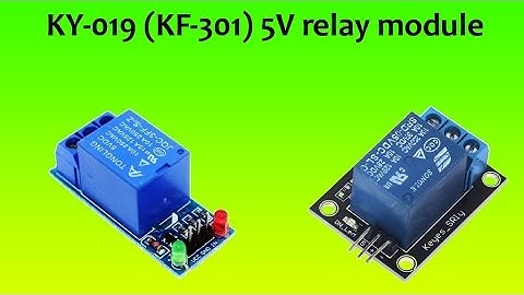 Test KY-019 5V relay module