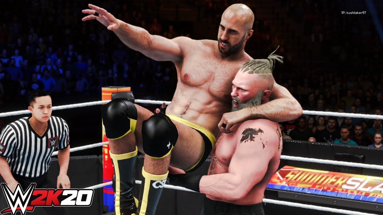 WWE 2K20 Cesaro VS. Brock Lesnar'22 - One On One Match - WWE Universal Championship