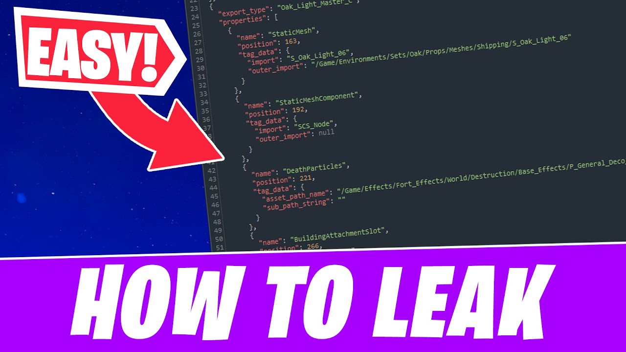 How to DATAMINE FORTNITE! (Leaking Tutorial)