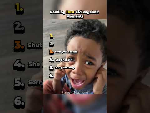 Ranking Best Kid Ragebait Moments Shorts