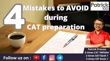 4 mistakes to avoid during CAT preparation | Don