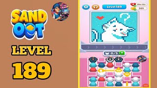 Sand out color puzzle level  189 solution and walkthrough 