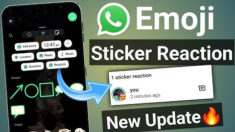 WhatsApp Status Emoji Sticker Reaction Feature | New WhatsApp Update 2025 | Whatsapp New Feature 🔥