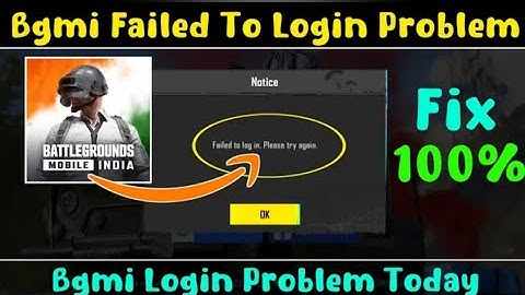 failed to login please try again ( 105 ) solve problem |bgmi failed to login | bgmi Twiter login 105