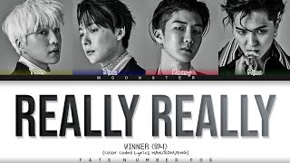 [Color Coded Lyrics] WINNER 위너 - ‘REALLY REALLY’ Resimi