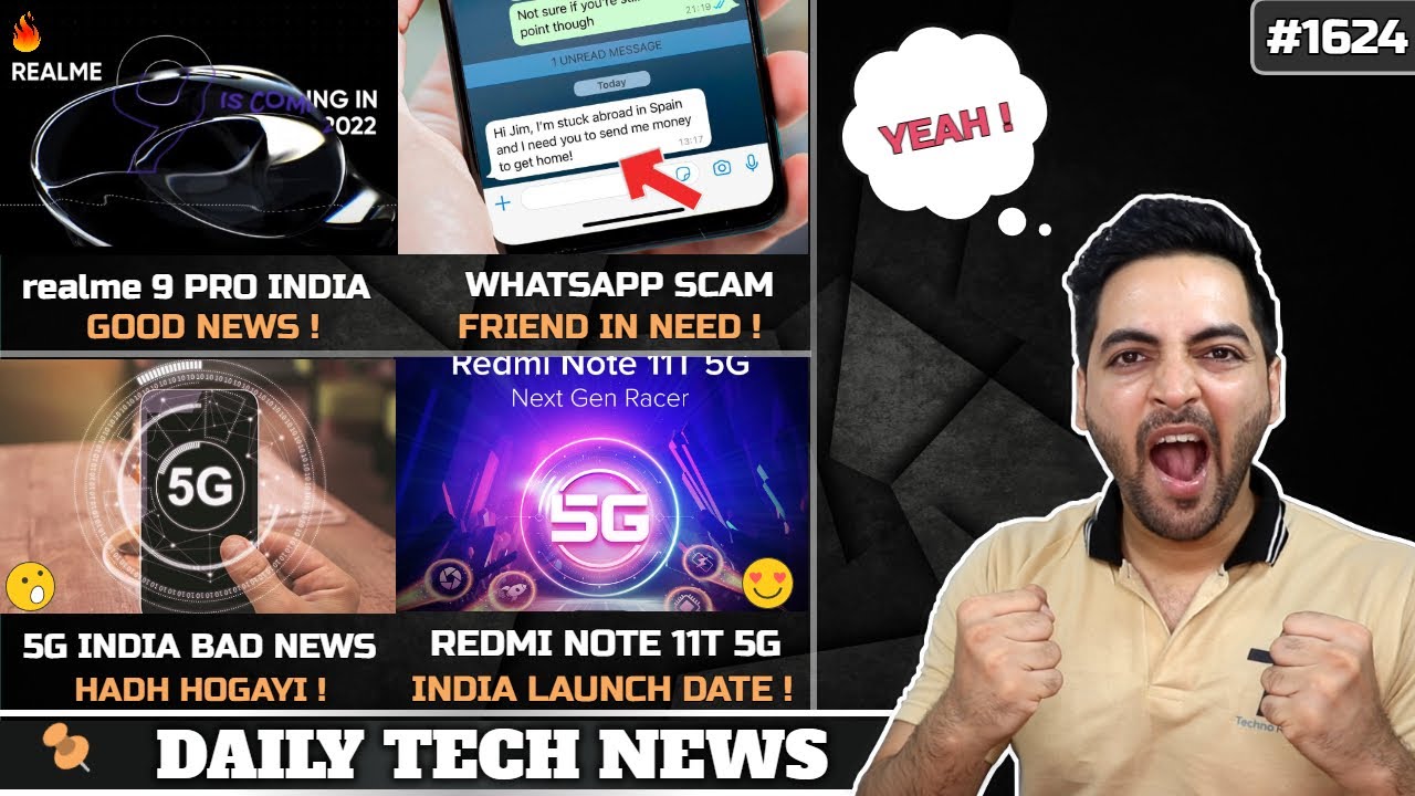 realme 9 Pro India Good News,Redmi Note 11T Nov 30th😍,WhatsApp Friend Scam,5G India Bad News,Crypto