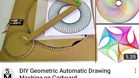 DIY Geometric Automatic Drawing Machine on the Cardboard